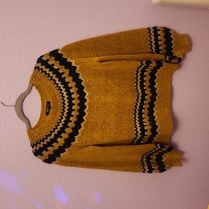 Sweet rain large crew neck, Ballon sleeve sweater